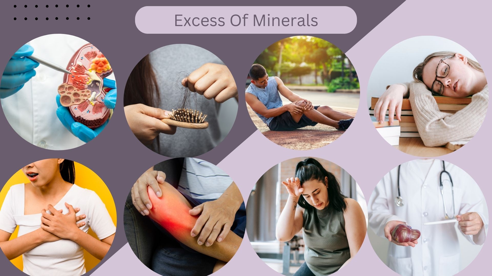 excess of minerals