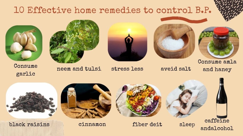 A picture by 10 Effective home remedies to control for BP (blood pressure )