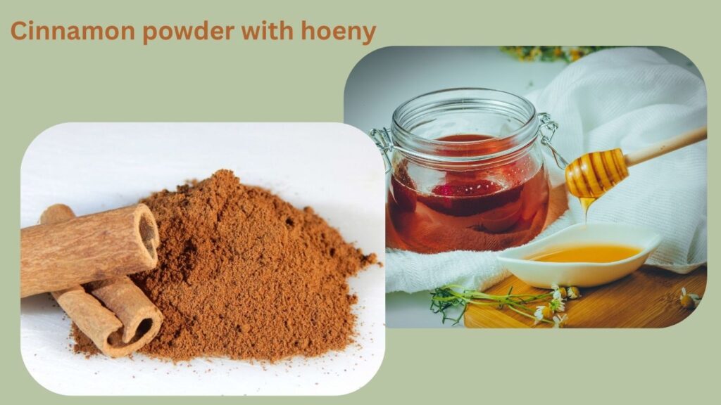 a picture by cinnamon powder with hoeny for control BP