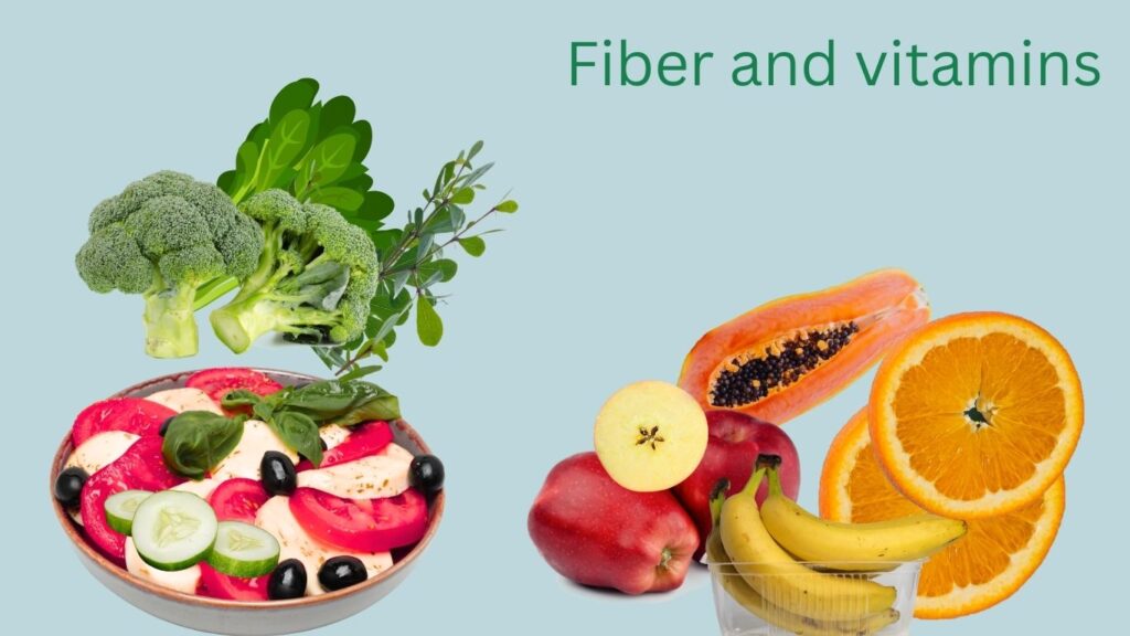 Apicture by Fiber and vitamins in daily diet.