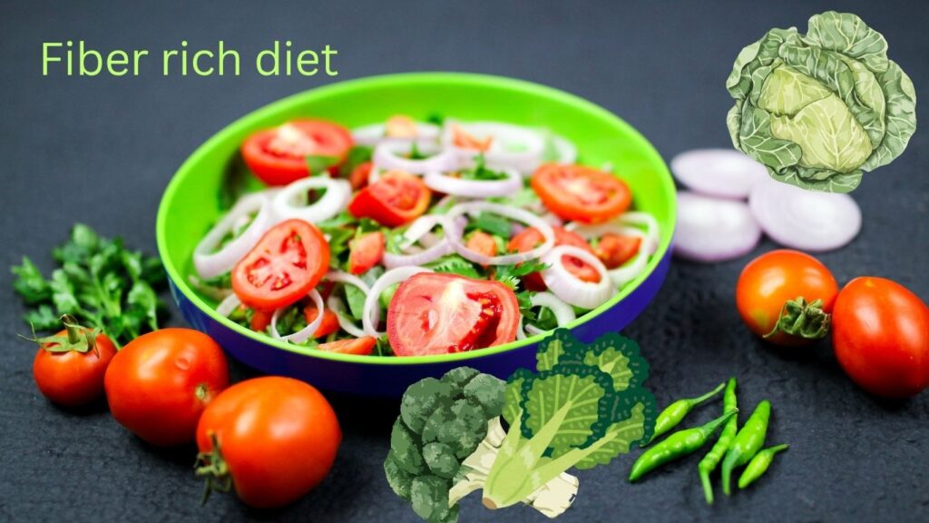 a picture by plet of fiber nutrients.