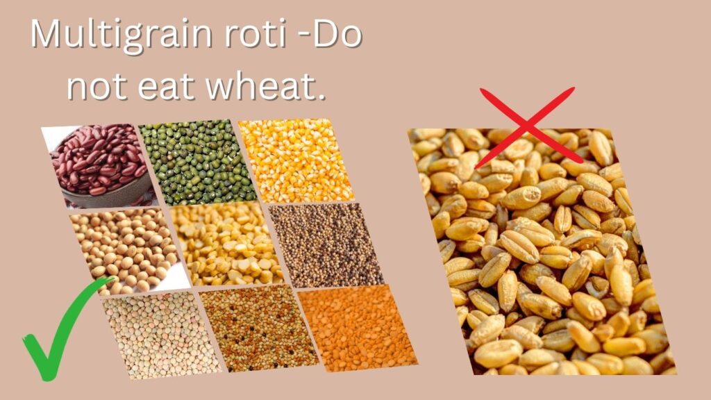 A Picture by loss weight for easy 7 steps. multigranes roti