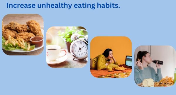 Increase unhealthy eating habits.